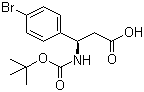 structure of CAS# 261380-20-5, Boc-4-Bromo-L-beta-phenylalanine