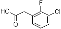 structure of CAS# 261762-96-3, 3-氯-2-氟苯乙酸