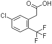 5-Chloro-2-(trifluoromethyl)phenylacetic acid molecular structure (CAS 261763-25-1)