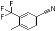 structure of CAS# 261952-06-1, 3-Trifluoromethyl-4-methylbenzonitrile