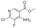 structure of CAS# 2621932-27-0, 甲基4-氨基-6-氯-5-氟烟酸酯