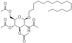 CAS 登录号：262856-89-3, 十七烷基 2-(乙酰氨基)-2-脱氧-beta-D-吡喃葡萄糖苷 3,4,6-三乙酸酯