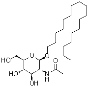 CAS 登录号：262856-90-6, 十七烷基 2-(乙酰氨基)-2-脱氧-beta-D-吡喃葡萄糖苷