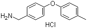 structure of CAS# 262862-66-8, 4-(4-Methylphenoxy)benzenemethanamine hydrochloride