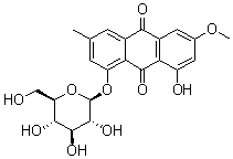 structure of CAS# 26296-54-8, Physcion-1-O-beta-D-Glucopyranoside