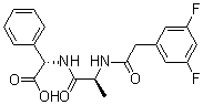 CAS 登录号：263162-50-1, (2S)-N-[(3,5-二氟苯基)乙酰基]-L-丙氨酰基-2-苯基-甘氨酸