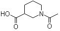 structure of CAS# 2637-76-5, 1-Acetyl-3-piperidinecarboxylic acid