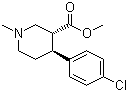 (3R,4S)-4-(4-Chlorophenyl)-1-methylpiperidine-3-carboxylic acid methyl ester molecular structure (CAS 263769-22-8)