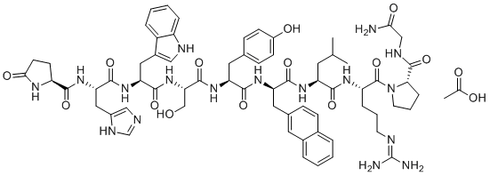 Nafarelin Acetate molecular structure (CAS 263878-43-9)