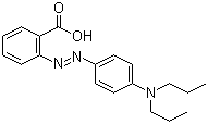 CAS 登录号：2641-01-2, 丙基红, 2-[(4-二丙基氨基)苯基]偶氮基苯甲酸