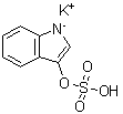 Potassium indol-3-yl sulfate molecular structure (CAS 2642-37-7)