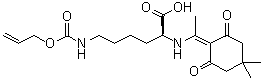 N2-[1-(4,4-Dimethyl-2,6-dioxocyclohexylidene)ethyl]-N6-[(2-propen-1-yloxy)carbonyl]-L-lysine molecular structure (CAS 264230-73-1)