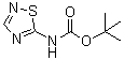 structure of CAS# 264600-76-2, [1,2,4]Thiadiazol-5-ylcarbamic acid tert-butyl ester