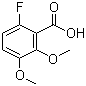 structure of CAS# 265670-72-2, 6-Fluoro-2,3-dimethoxybenzoic acid