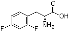 structure of CAS# 266360-60-5, 2,4-二氟-D-苯丙氨酸