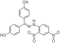 CAS # 2675-35-6, Sivifene, Bis(4-hydroxyphenyl)methanone (2,4-dinitrophenyl)hydrazone, 4,4'-Dihydroxybenzophenone 2,4-dinitrophenylhydrazone