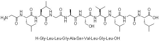 CAS # 267873-32-5, Glycyl-L-leucyl-L-leucylglycyl-L-alanyl-L-seryl-L-valyl-L-leucylglycyl-L-leucine
