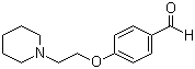 structure of CAS# 26815-04-3, 4-(2-哌啶-1-乙氧基)苯甲醛