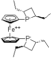 CAS # 268220-91-3, (+)-1,1'-Bis((2R,4R)-2,4-diethylphosphetano)ferrocene