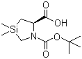 structure of CAS# 268224-29-9, (5R)-3,3-二甲基-1-氮杂-3-硅杂环戊烷-1,5-二羧酸 1-叔丁酯