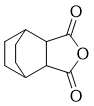 structure of CAS# 26843-47-0, Bicyclo[2.2.2]octane-2,3-dicarboxylic anhydride
