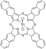 structure of CAS# 26857-61-4, 2,3-二氯化萘酞菁锡