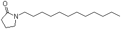 N-十二烷基吡咯烷酮分子结构 (CAS 2687-96-9)