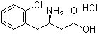 structure of CAS# 268734-28-7, (R)-3-氨基-4-(2-氯苯基)丁酸盐酸盐