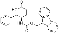 structure of CAS# 269078-74-2, (R)-Fmoc-4-amino-5-phenylpentanoic acid
