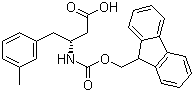 structure of CAS# 269398-84-7, Fmoc-(R)-3-Amino-4-(3-methylphenyl)butyric acid
