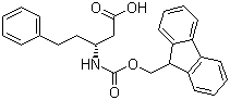 structure of CAS# 269398-87-0, (R)-3-(Fmoc-amino)-5-phenylpentanoic acid