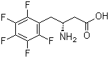 structure of CAS# 269398-92-7, (R)-3-氨基-4-(五氟苯基)丁酸