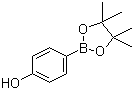 CAS 登录号：269409-70-3, 4-羟基苯硼酸频哪醇酯, 4-(4,4,5,5-四甲基-1,3,2-二氧杂戊硼烷-2-基)苯酚