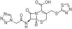 structure of CAS# 26973-24-0, 头孢替唑
