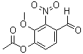 structure of CAS# 2698-69-3, 4-O-乙酰基-2-硝基香草醛