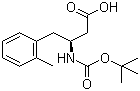 structure of CAS# 270062-90-3, Boc-(S)-3-Amino-4-(2-methylphenyl)butanoic acid