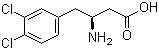 (S)-3-氨基-4-(3,4-二氯苯基)丁酸分子结构 (CAS 270063-50-8)