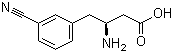 structure of CAS# 270065-85-5, (S)-3-氨基-4-(3-氰基苯基)丁酸
