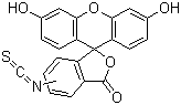 CAS 登录号：27072-45-3, 异硫氰酸荧光素, 5(6)-异硫氰酸荧光素