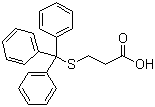 structure of CAS# 27144-18-9, 3-(三苯甲硫基)丙酸