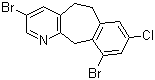 structure of CAS# 272107-22-9, 8-氯-3,10-二溴-5,6-二氢-11H-苯并[5,6]环庚烷并[1,2-b]吡啶