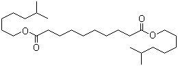 Diisooctyl sebacate molecular structure (CAS 27214-90-0)