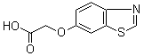 structure of CAS# 273939-87-0, 2-(6-苯并噻唑基氧基)乙酸