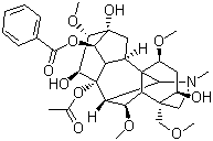 structure of CAS# 2752-64-9, 中乌头碱