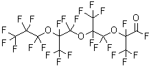 structure of CAS# 27639-98-1, 全氟(2,5,8-三甲基-3,6,9-三氧杂十二烷酰氟)