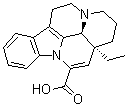 CAS # 27773-65-5, (3alpha,16alpha)-Eburnamenine-14-carboxylic acid, (+)-Apovincaminic acid, (+)-cis-Apovincaminic acid, (3alpha,16alpha)-Eburnamenine-14-carboxylic acid, Apovincamine acid, Apovincaminic acid, cis-Apovincaminic acid