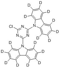 CAS # 2778147-34-3, 9,9'-(6-chloro-1,3,5-triazine-2,4-dihyl)bis(9H-carbozole-1,2,3,4,5,6,7,8-d8)