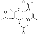 CAS # 27821-10-9, 6-Deoxy-beta-L-mannopyranose 1,2,3,4-tetraacetate