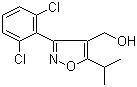 structure of CAS# 278597-30-1, [3-(2,6-Dichlorophenyl)-5-isopropylisoxazol-4-yl]methanol