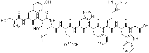 structure of CAS# 2791-05-1, (1-10)-促肾上腺皮质激素